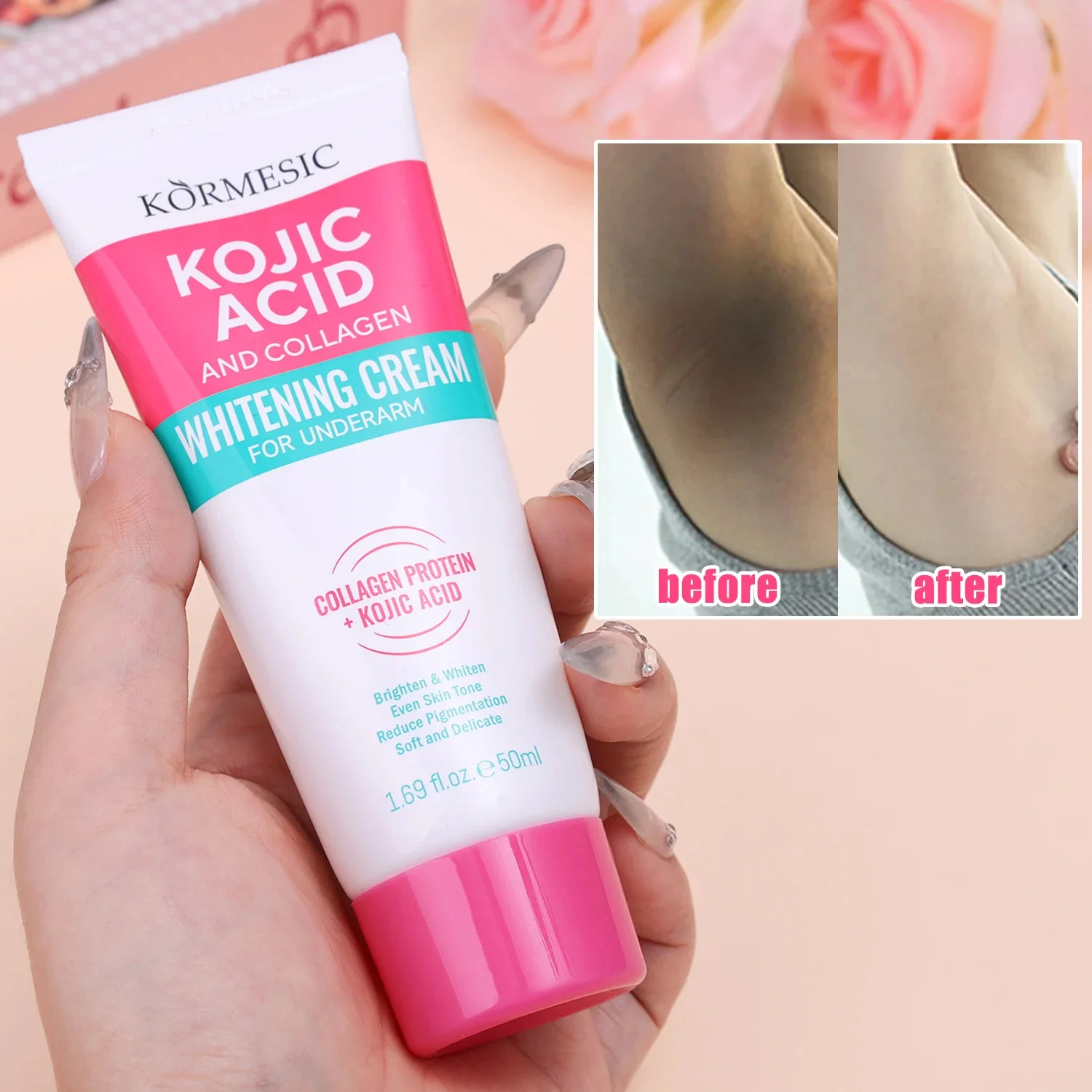 Skincare Whitening - كريم تفتيح منطقة تحت الإبط بالكولاجين