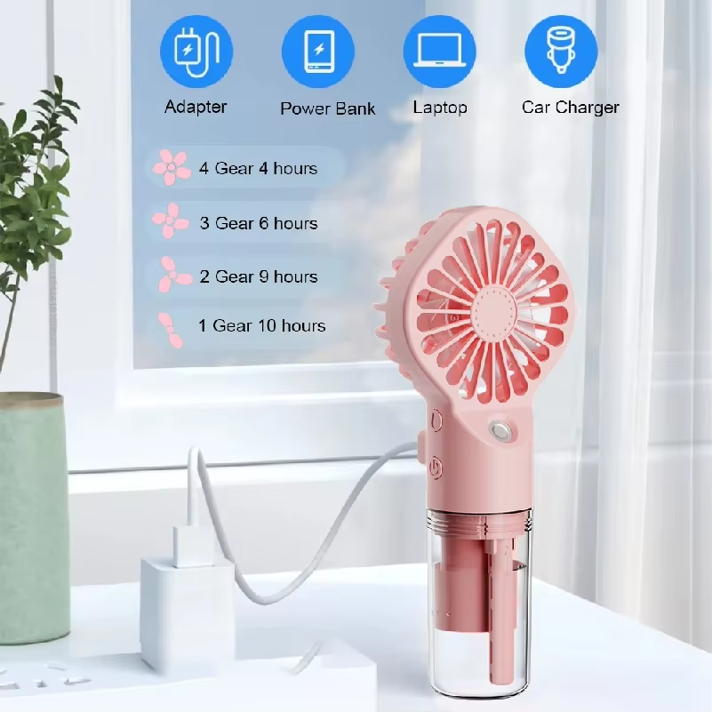 Skincare Only You - مروحة يدوية محمولة قابلة للشحن عبر