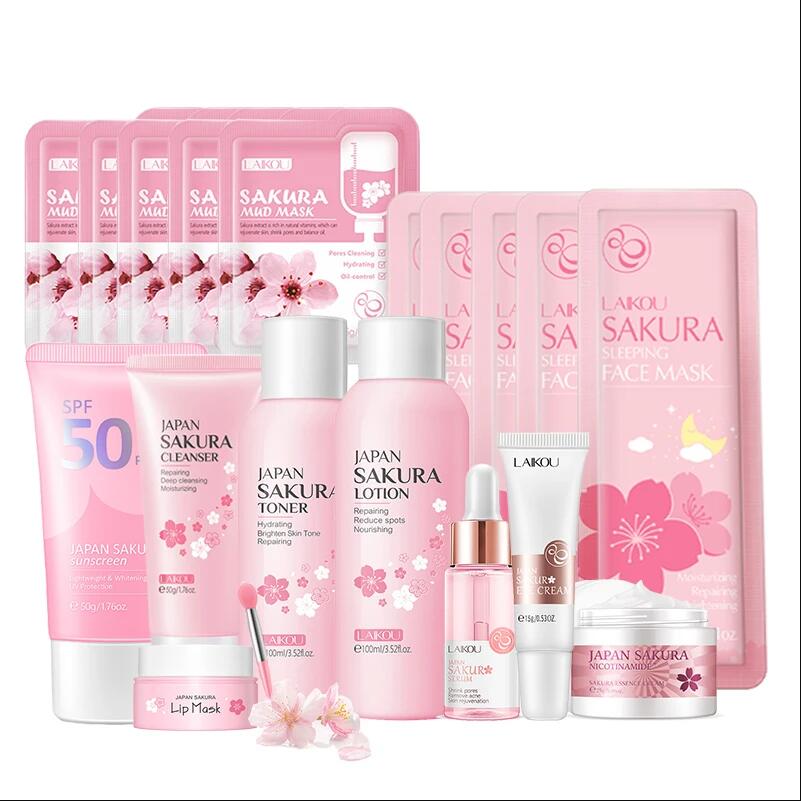 Skincare Korea - اليابان ساكورا منظف الوجه الكورية مصل