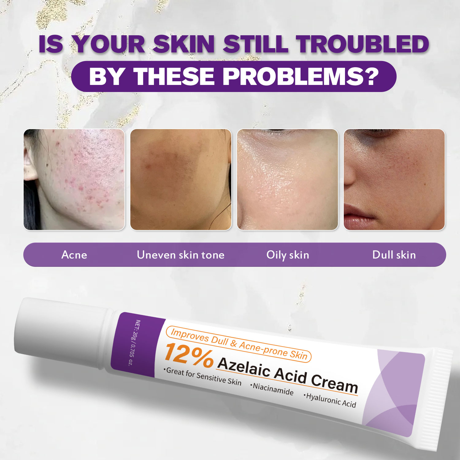 كريم حمض الأزيليك الخفيف لتحسي - مراجعة Skincare Skintific وسعره